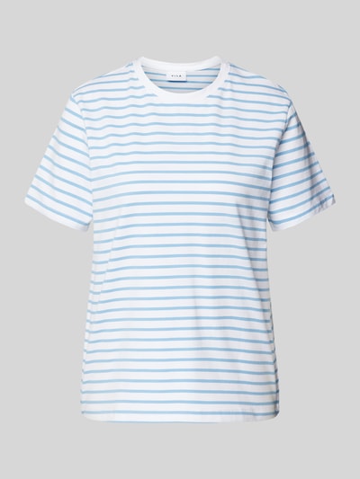 Vila T-Shirt mit Rundhalsausschnitt Modell 'NORA' Hellblau 2