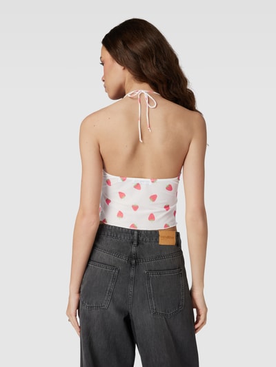 Review Y2K Neckholder Crop Top Weiss 5