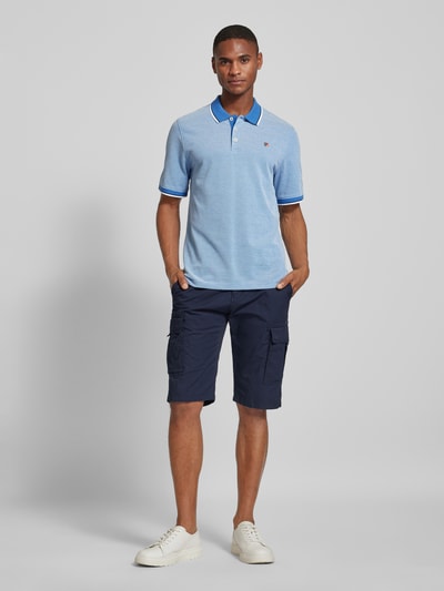 Jack & Jones Premium Regular Fit Poloshirt mit Logo-Stitching Modell 'BLUWIN' Hellblau 1