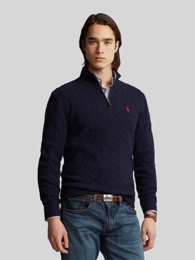 Polo Ralph Lauren Regular Fit Troyer aus Woll-Kaschmir-Mix Marine 4
