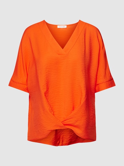 Christian Berg Woman Blusenshirt aus Viskose-Mix mit V-Ausschnitt Orange 2