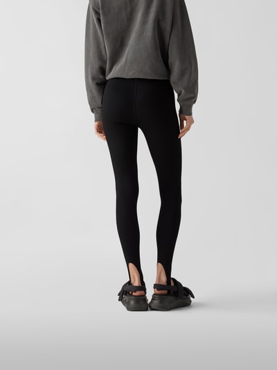 Anine Bing Leggings mit Label-Print Schwarz 5