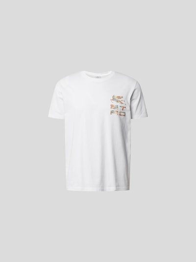 Etro T-Shirt mit Label-Print Weiss 2