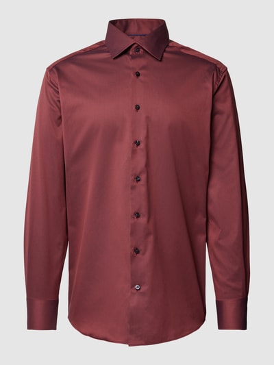 Eterna Red Line Modern Fit Premium Shirt mit Kentkragen Bordeaux 2