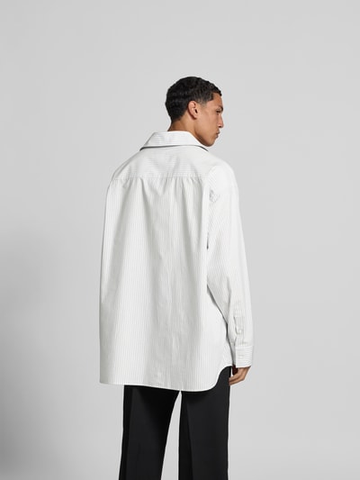 MM6 Maison Margiela Relaxed Fit Freizeithemd mit Logo-Detail Weiss 5