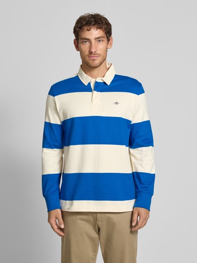 Gant Sweatshirt mit Polokragen Modell 'RUGGER' Royal 4