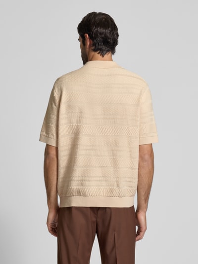 SELECTED HOMME Relaxed fit poloshirt van puur katoen, model 'FOAM' Beige - 5