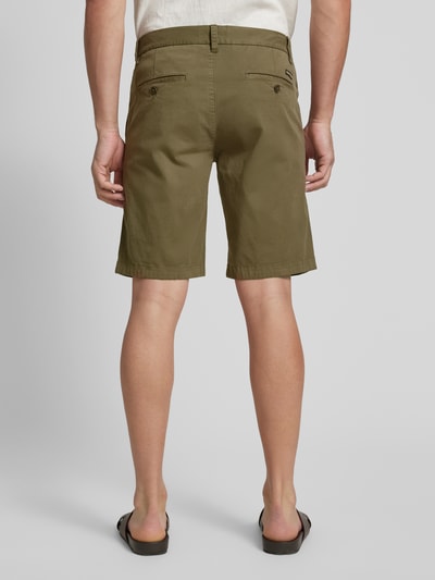 Marc O'Polo Regular Fit Bermudas aus Twill-Baumwoll-Mix Modell 'RESO JOGGER' Oliv 5