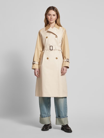 Weekend Max Mara Trenchcoat mit Taillengürtel Modell 'CANASTA' Sand 4