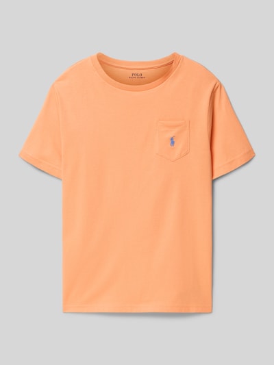 Polo Ralph Lauren Teens Regular Fit T-Shirt aus reiner Baumwolle Orange 1