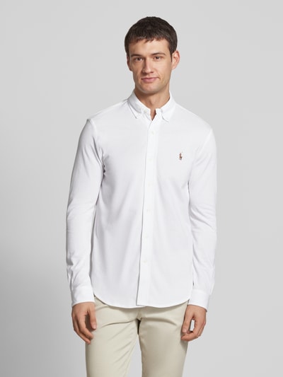 Polo Ralph Lauren Freizeithemd mit Label-Stitching Weiss 4