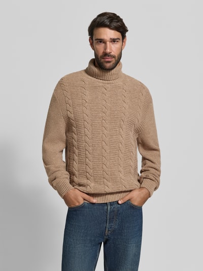 Barbour Pullover van wol met col Zilver - 4