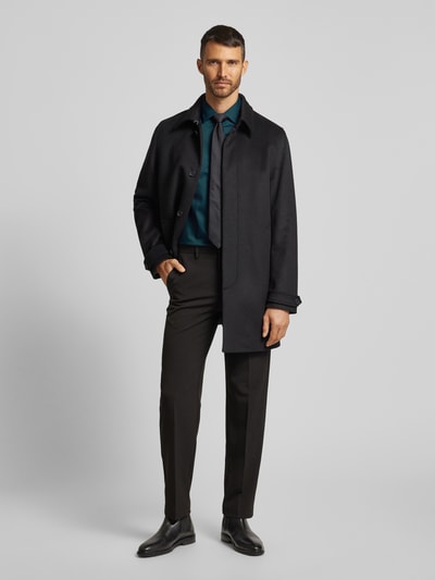 Jake*s Slim Fit Business-Hemd mit Knopfleiste Gruen 1