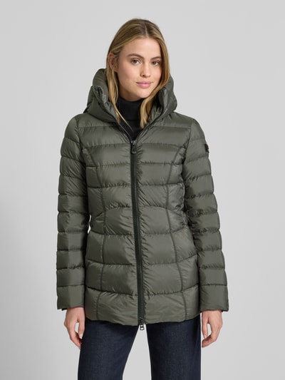 Peuterey Kurtka puchowa z zamkiem błyskawicznym dwustronnym model ‘ESDRA’ Oliwkowy 4