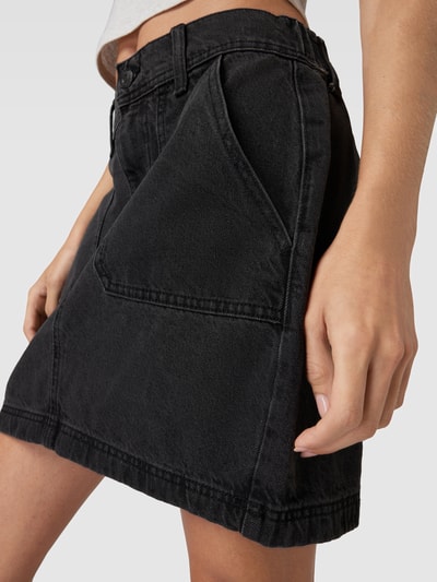 Noisy May Spódnica jeansowa z wpuszczanymi kieszeniami model ‘REGINA’ Czarny 3