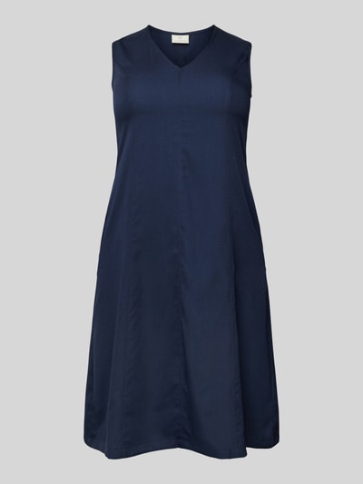 Kaffe Maxi-jurk met V-hals, model 'Apernille' Marineblauw - 2