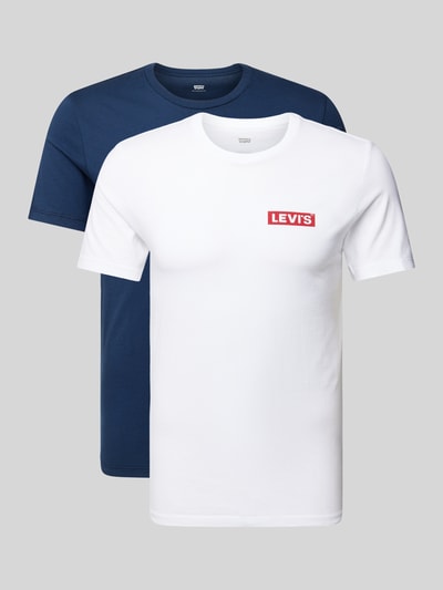 Levi's® T-shirt met labelprint Wit - 2