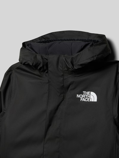 The North Face Jack met labelprint, model 'SNOWQUEST' Zwart - 2