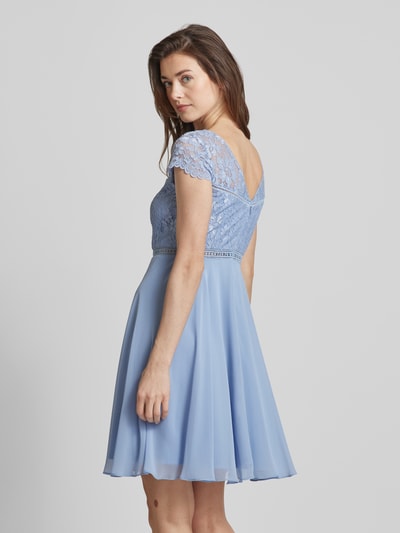 Jake*s Cocktail Cocktailkleid mit floraler Spitze Bleu 5