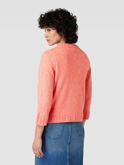 OPUS Gebreide pullover met ribboorden, model 'Putzi' Koraal - 5