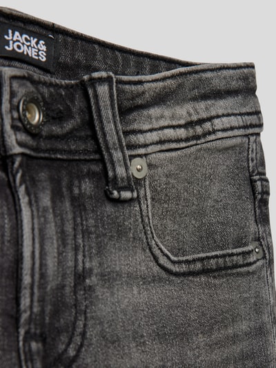 Jack & Jones Bermudas im Used-Look Modell 'RICK' Schwarz 2
