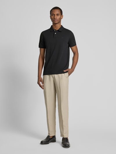 MCNEAL Regular Fit Poloshirt mit Knopfleiste und Label-Stitching Black 1