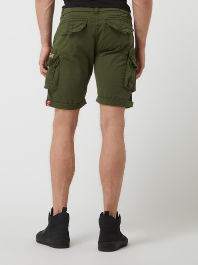 Alpha Industries Szorty cargo z dodatkiem streczu Oliwkowy 5