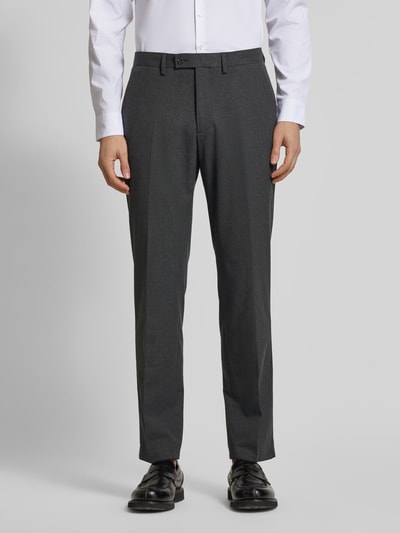 Christian Berg Men Pantalon met persplooien Antraciet - 4