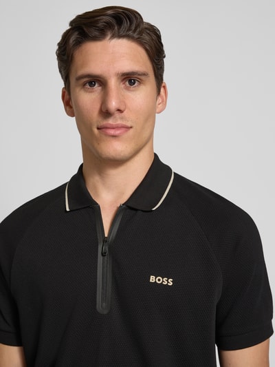 BOSS Green Regular Fit Poloshirt aus reiner Baumwolle Modell 'PHILIX' Black 3