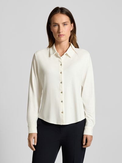 s.Oliver BLACK LABEL Regular fit blouseshirt van viscosemix Wit - 4