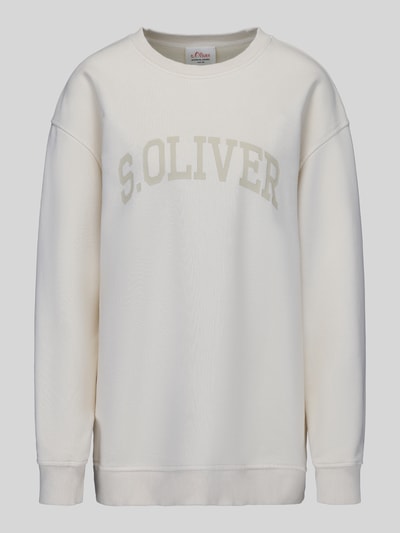 s.Oliver RED LABEL Relaxed Fit Sweatshirt aus Baumwoll-Mix - s.Oliver x Heidi Klum Ecru 2