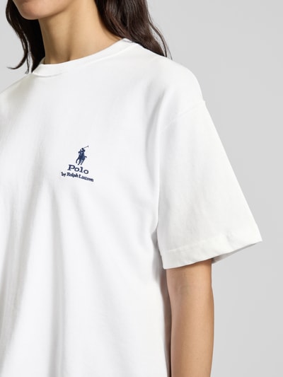 Polo Ralph Lauren T-shirt met labelstitching Wit - 3