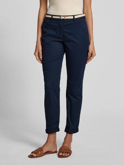 Tom Tailor Slim Fit Chino mit Gürtel Dunkelblau 4