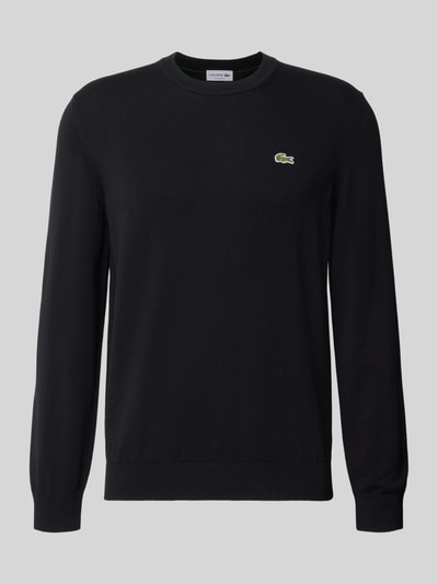 Lacoste Regular Fit Pullover aus Baumwoll-Mix Black 1