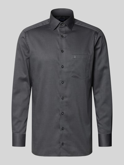 OLYMP Koszula biznesowa o kroju modern fit z kołnierzykiem typu kent model ‘NEW KENT’ Srebrny 2