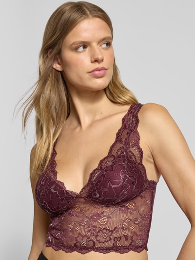 Only Bralette mit Spitzenbesatz Modell 'CHLOE' Bordeaux 3