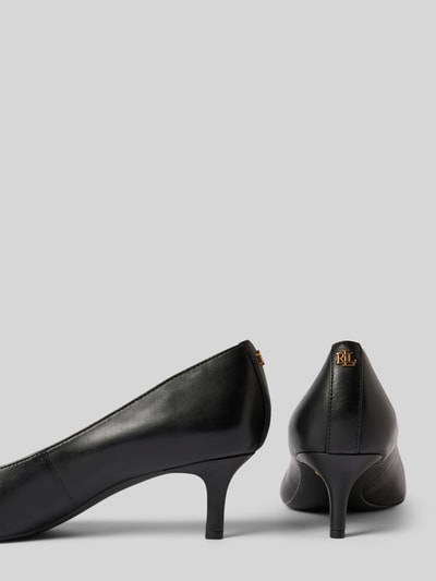 Lauren Ralph Lauren Lederpumps mit Pfennigabsatz Modell 'ADRIENNE' Black 2