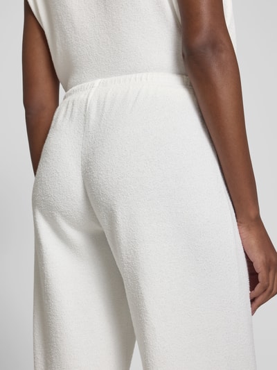 black palms Stoffhose mit elastischem Bund Offwhite 3