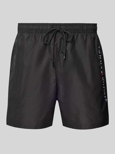 Tommy Hilfiger Badeshorts mit elastischem Bund Modell 'ORIGINAL' Black 1