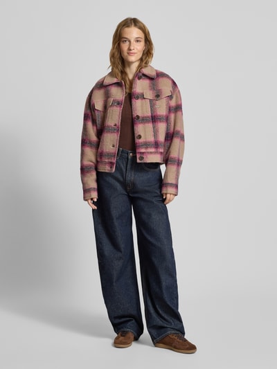 Tommy Jeans Slim fit shirt met ribstructuur Chocoladebruin - 1