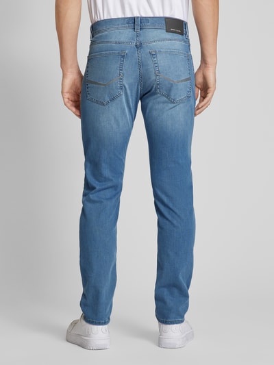 Pierre Cardin Tapered fit jeans in 5-pocketmodel, model 'Lyon' Donkerblauw - 5