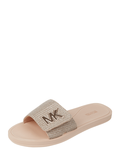 MICHAEL Michael Kors Slides mit Glitter-Effekt  Hellrosa 1