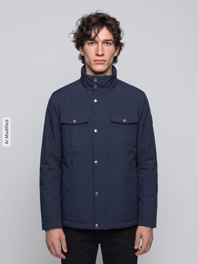 Selected Funktionsjacke mit hohem Stehkragen Modell 'MATTIS' Dunkelblau 4