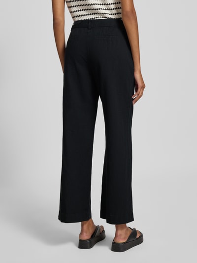 Gina Tricot Wide leg linnen broek met steekzakken Zwart - 5