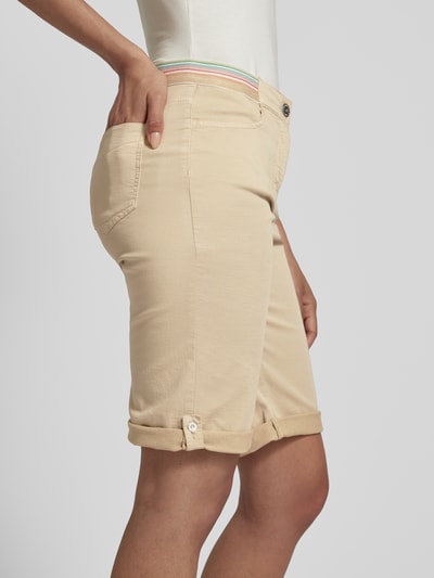 Toni Dress Regular Fit Bermudas mit elastischem Bund Modell 'SUE' Beige 3