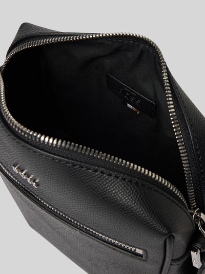 BOSS Reporter-Tasche aus genarbtem Leder Modell 'DAXTER_NS zip' Black 5