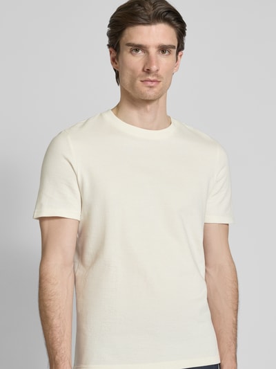 MCNEAL T-shirt met geribde ronde hals Offwhite - 3