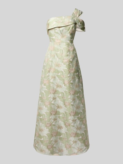 Adrianna Papell Abendkleid aus Viskose-Mix mit One-Shoulder-Träger Hellgruen 2