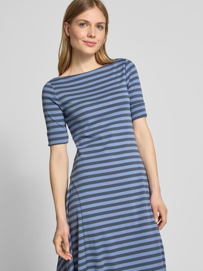 Lauren Ralph Lauren T-shirtjurk met boothals Blauw - 3