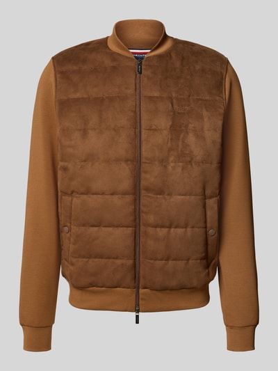 HECHTER PARIS Sweatjacke mit Zweiwege-Reißverschluss Hellbraun 2